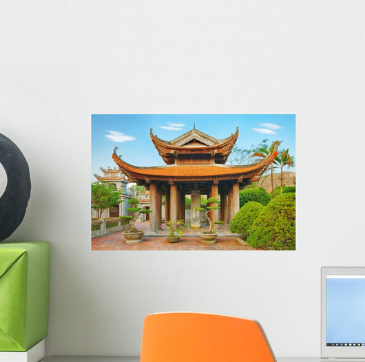 Oriental pagoda Wall Mural