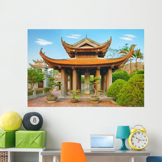 Oriental pagoda Wall Mural