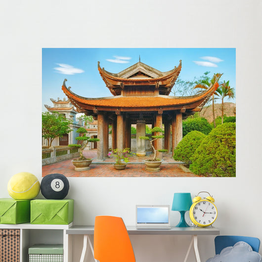 Oriental pagoda Wall Mural