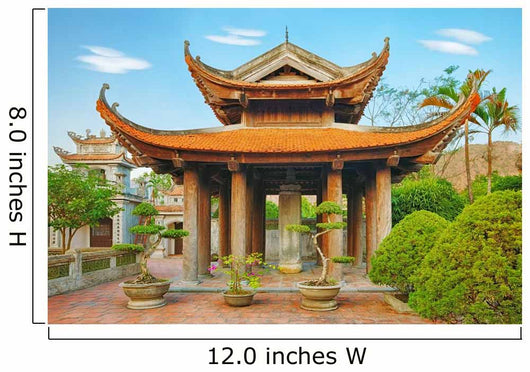 Oriental pagoda Wall Mural