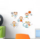 Stickfigure Kids Sports Wall Decal