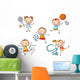 Stickfigure Kids Sports Wall Decal