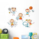 Stickfigure Kids Sports Wall Decal