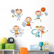 Stickfigure Kids Sports Wall Decal