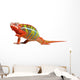 Red Green Chameleon Wall Decal