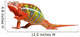 Red Green Chameleon Wall Decal