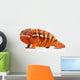 Fiery Orange Chameleon Wall Decal