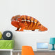Fiery Orange Chameleon Wall Decal
