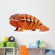Fiery Orange Chameleon Wall Decal