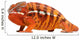 Fiery Orange Chameleon Wall Decal