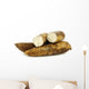 cassava root and some pieces on a white background Wall Decal