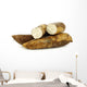 cassava root and some pieces on a white background Wall Decal