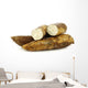 cassava root and some pieces on a white background Wall Decal