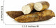 cassava root and some pieces on a white background Wall Decal