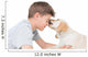 Puppy Licking Boy over Wall Decal
