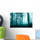 Beautiful turquoise blue forest Wall Mural