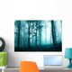Beautiful turquoise blue forest Wall Mural