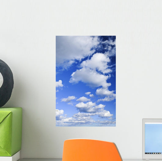 Blue Sky with White Wall Decal