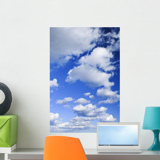 Blue Sky with White Wall Decal