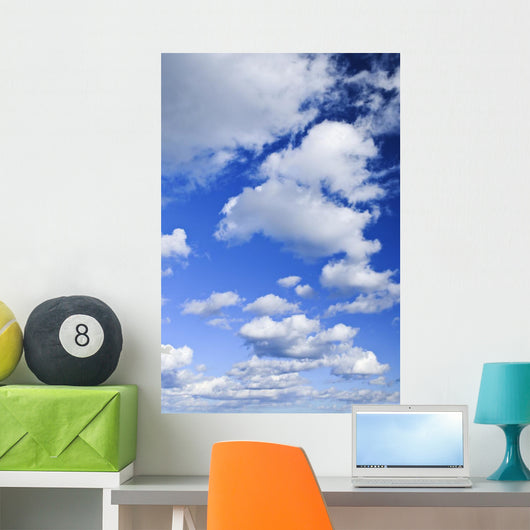 Blue Sky with White Wall Decal