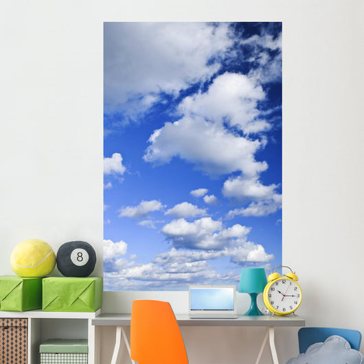 Blue Sky with White Wall Decal