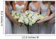 bridesmaids gathering bouquets Wall Mural