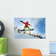 Snowboarder jumping Wall Mural