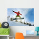 Snowboarder jumping Wall Mural