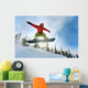Snowboarder jumping Wall Mural
