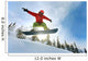 Snowboarder jumping Wall Mural