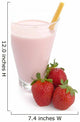 Strawberry Smoothie Wall Decal