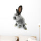 gray rabbit Wall Decal