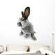 gray rabbit Wall Decal