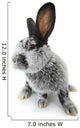 gray rabbit Wall Decal