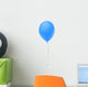Blue balloon icon isolated on white background. Wall Decal