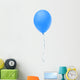 Blue balloon icon isolated on white background. Wall Decal