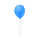 Blue Balloon Icon Isolated On White Background. Wall Decal