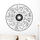 Astrological Calendar Wall Decal
