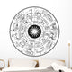 Astrological Calendar Wall Decal