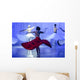 Group of contemporary dancers performing on stage Wall Mural