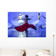 Group of contemporary dancers performing on stage Wall Mural