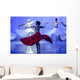 Group of contemporary dancers performing on stage Wall Mural