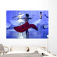 Group of contemporary dancers performing on stage Wall Mural