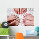Colorful painted toes Wall Mural