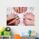 Colorful painted toes Wall Mural