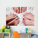 Colorful painted toes Wall Mural