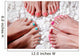 Colorful painted toes Wall Mural