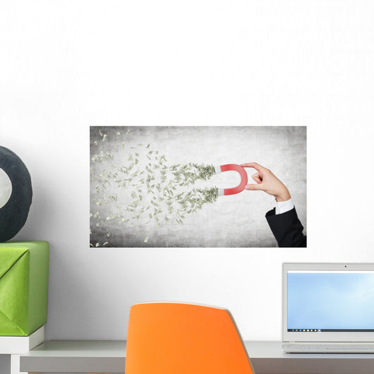 hand attracts money Wall Mural