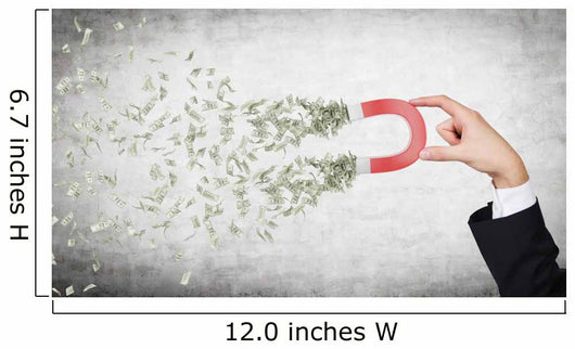 hand attracts money Wall Mural