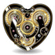 Steampunk Mechanical Heart Wall Decal